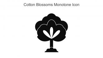 Cotton Blossoms Monotone Icon In Powerpoint Pptx Png And Editable Eps Format