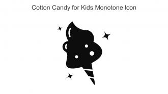 Cotton Candy For Kids Monotone Icon In Powerpoint Pptx Png And Editable Eps Format