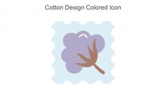 Cotton Design Colored Icon In Powerpoint Pptx Png And Editable Eps Format