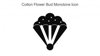 Cotton Flower Bud Monotone Icon In Powerpoint Pptx Png And Editable Eps Format