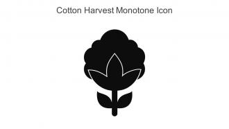 Cotton Harvest Monotone Icon In Powerpoint Pptx Png And Editable Eps Format