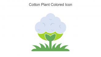 Cotton Plant Colored Icon In Powerpoint Pptx Png And Editable Eps Format