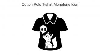Cotton Polo T Shirt Monotone Icon In Powerpoint Pptx Png And Editable Eps Format