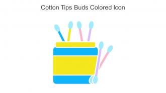 Cotton Tips Buds Colored Icon In Powerpoint Pptx Png And Editable Eps Format