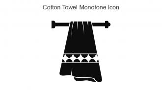 Cotton Towel Monotone Icon In Powerpoint Pptx Png And Editable Eps Format