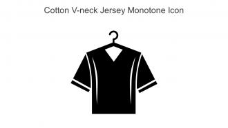 Cotton V Neck Jersey Monotone Icon In Powerpoint Pptx Png And Editable Eps Format