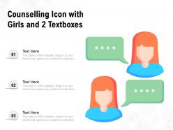 Counselling Icon With Girls And 2 Textboxes