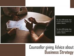 Counsellor Giving Advice About Business Strategy