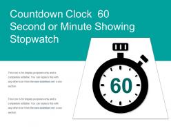 Countdown clock 60 second or minute showing stopwatch