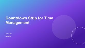 Countdown Strip For Time Management PPT Graphics AT