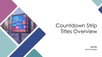 Countdown Strip Titles Overview PPT Example AT
