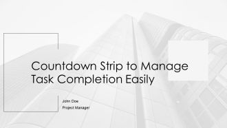 Countdown Strip To Manage Task Completion Easily PPT PowerPoint AT