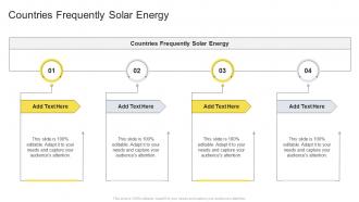 Countries Frequently Solar Energy In Powerpoint And Google Slides Cpb