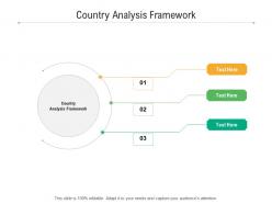 Country analysis framework ppt powerpoint presentation pictures designs download cpb