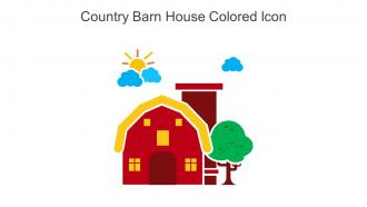 Country Barn House Colored Icon In Powerpoint Pptx Png And Editable Eps Format