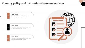 Country Policy And Institutional Assessment Icon