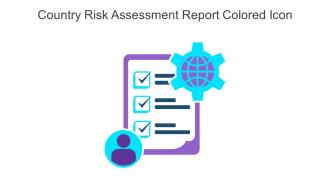 Country Risk Assessment Report Colored Icon In Powerpoint Pptx Png And Editable Eps Format