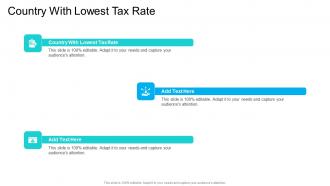Country With Lowest Tax Rate In Powerpoint And Google Slides Cpb