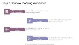Couple Financial Planning Worksheet In Powerpoint And Google Slides Cpb