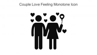 Couple Love Feeling Monotone Icon In Powerpoint Pptx Png And Editable Eps Format