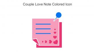 Couple Love Note Colored Icon In Powerpoint Pptx Png And Editable Eps Format