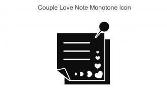 Couple Love Note Monotone Icon In Powerpoint Pptx Png And Editable Eps Format