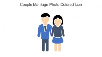 Couple Marriage Photo Colored Icon In Powerpoint Pptx Png And Editable Eps Format