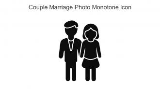 Couple Marriage Photo Monotone Icon In Powerpoint Pptx Png And Editable Eps Format
