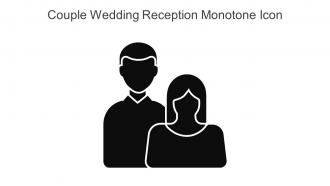 Couple Wedding Reception Monotone Icon In Powerpoint Pptx Png And Editable Eps Format