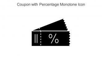 Coupon With Percentage Monotone Icon In Powerpoint Pptx Png And Editable Eps Format
