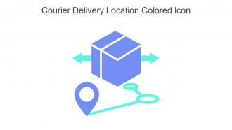 Courier Delivery Location Colored Icon In Powerpoint Pptx Png And Editable Eps Format