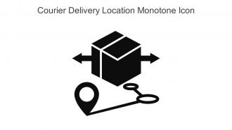 Courier Delivery Location Monotone Icon In Powerpoint Pptx Png And Editable Eps Format