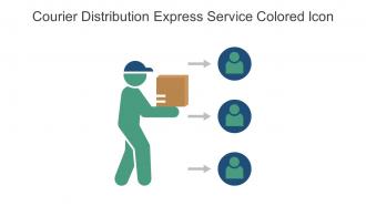 Courier Distribution Express Service Colored Icon In Powerpoint Pptx Png And Editable Eps Format