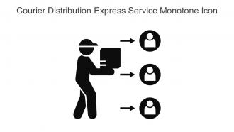 Courier Distribution Express Service Monotone Icon In Powerpoint Pptx Png And Editable Eps Format