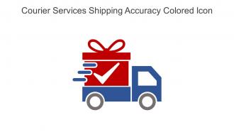 Courier Services Shipping Accuracy Colored Icon In Powerpoint Pptx Png And Editable Eps Format
