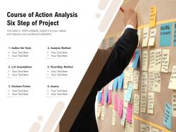 Course of action analysis six step of project
