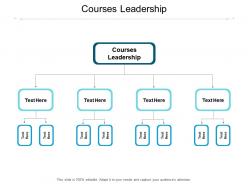 Courses leadership ppt powerpoint presentation infographic template smartart cpb