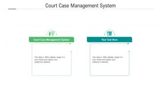 Court case management system ppt powerpoint presentation graphics cpb