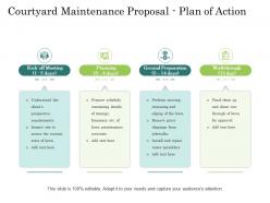 Courtyard maintenance proposal plan of action ppt powerpoint presentation layouts