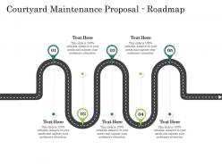Courtyard maintenance proposal roadmap ppt powerpoint presentation professional