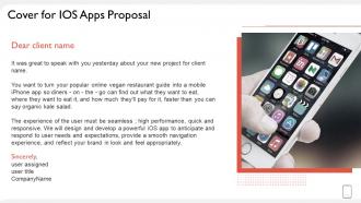 Cover for ios apps proposal ppt styles templates