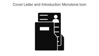 Cover Letter And Introduction Monotone Icon In Powerpoint Pptx Png And Editable Eps Format