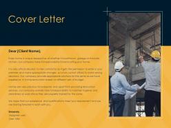 Cover letter construction ppt powerpoint presentation portfolio show