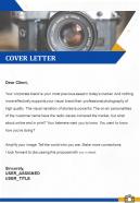 Cover Letter Corporate Photography Proposal Template One Pager Sample Example Document