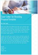 Cover Letter For Branding Proposal Template One Pager Sample Example Document