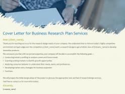Cover letter for business research plan services analyse current ppt powerpoint presentation images