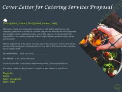 Cover letter for catering services proposal ppt powerpoint presentation ideas styles