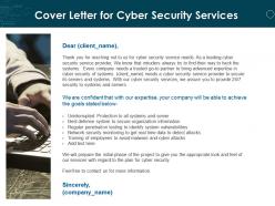 Cover Letter For Cyber Security Services Ppt Powerpoint Presentation Visuals