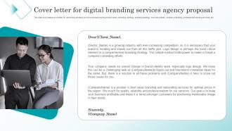 Cover Letter For Digital Branding Services Agency Proposal Ppt File Background Image