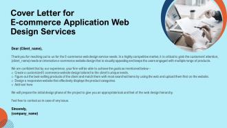 Cover letter for e commerce application web design services